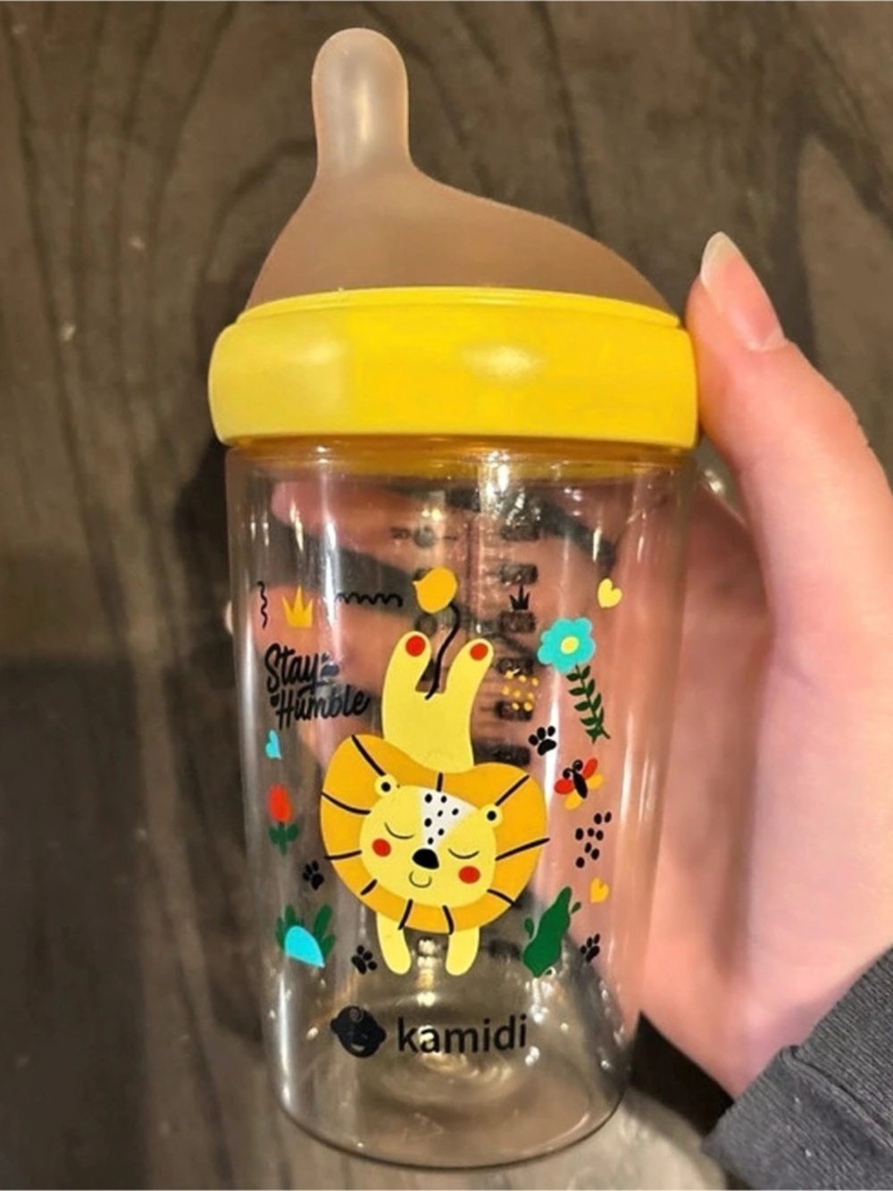 Kamidi PPSU Baby Bottle Yellow & Clear